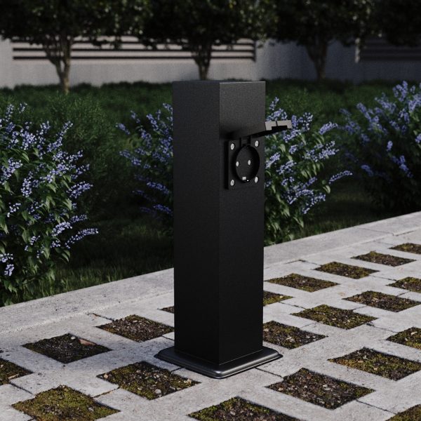 sl9012.405.00-stolb-ulichnyj-2-rozetki-st-luce-chernyj-3500w-socket-4 SL9012.405.00 Столб уличный 2 розетки ST-Luce черный 3500W SOCKET — изображение 5