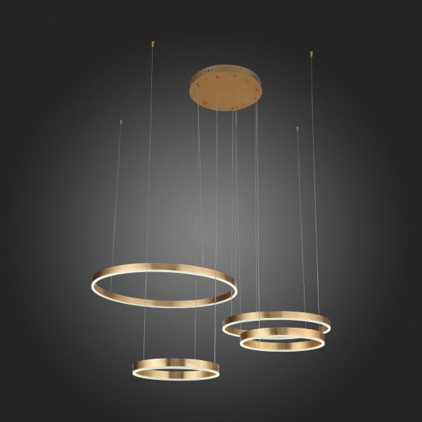 SL944.203.04 Люстра подвесная ST-Luce Анодированный золотой/Белый LED 1*73W 3000K-6000K ONZE — изображение 2