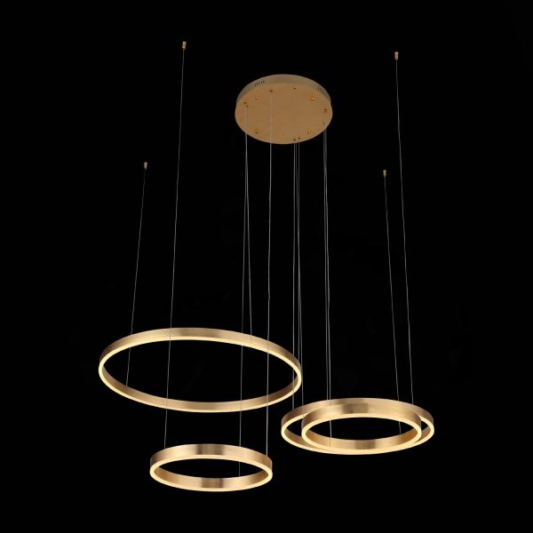 SL944.203.04 Люстра подвесная ST-Luce Анодированный золотой/Белый LED 1*73W 3000K-6000K ONZE — изображение 4