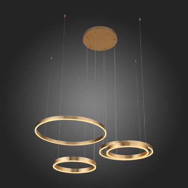 SL944.203.04 Люстра подвесная ST-Luce Анодированный золотой/Белый LED 1*73W 3000K-6000K ONZE — изображение 5