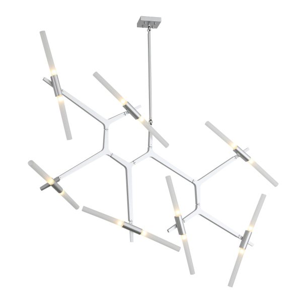 SL947.102.14 Люстра потолочная ST-Luce Серебристый/Белый G9 14*5W LACONICITA — изображение 3