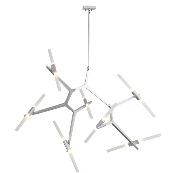SL947.102.14 Люстра потолочная ST-Luce Серебристый/Белый G9 14*5W LACONICITA — изображение 4