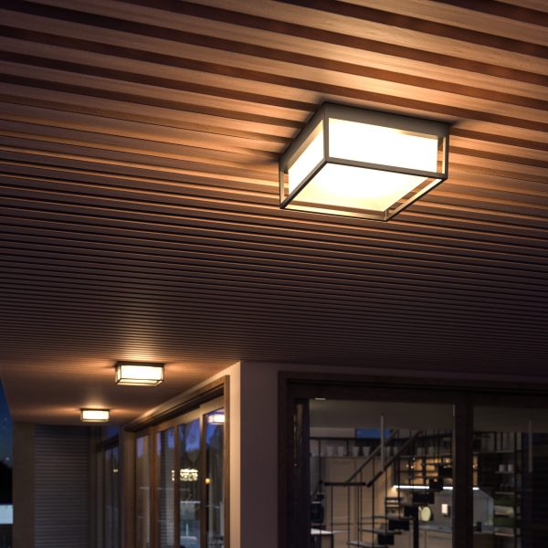 sl9517.502.01-svetilnik-ulichnyj-potolochnyj-st-luce-belyjbelyj-led-120w-3000k4000k5000k-cubo-2 SL9517.502.01 Светильник уличный потолочный ST-Luce белый/белый LED 1*20W 3000K/4000K/5000K CUBO — изображение 3