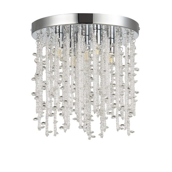 SLE103302-05 Светильник потолочный Хром/Прозрачный G9 LED 5*3W LUCCHIO — изображение 2