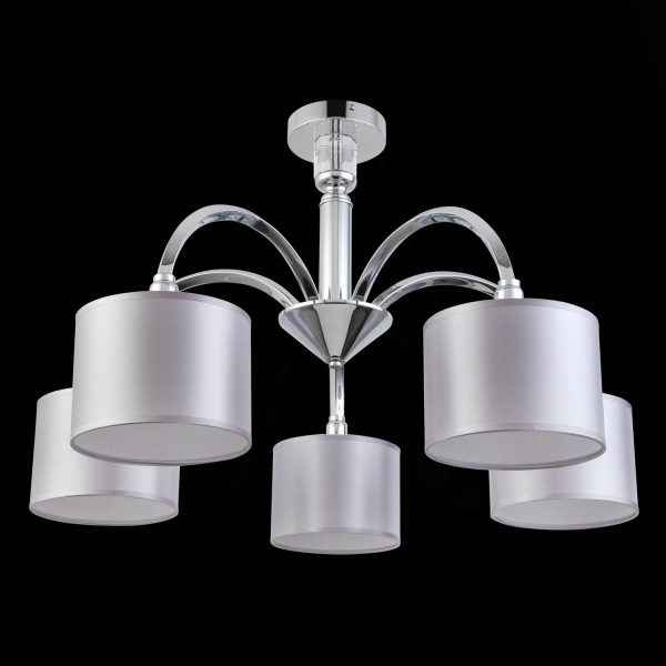 SLE107202-05 Светильник потолочный Хром/Светло-серый E14 5*40W SNERE — изображение 3