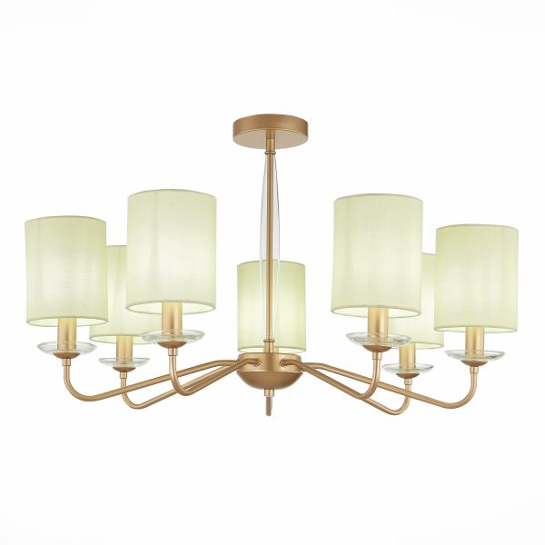 SLE108002-07 Светильник потолочный Золотистый/Бежевый E14 7*40W RITA — изображение 3