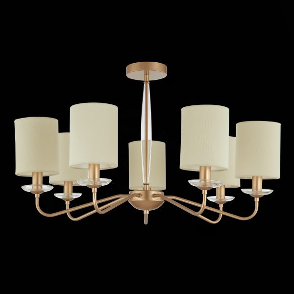 SLE108002-07 Светильник потолочный Золотистый/Бежевый E14 7*40W RITA — изображение 4