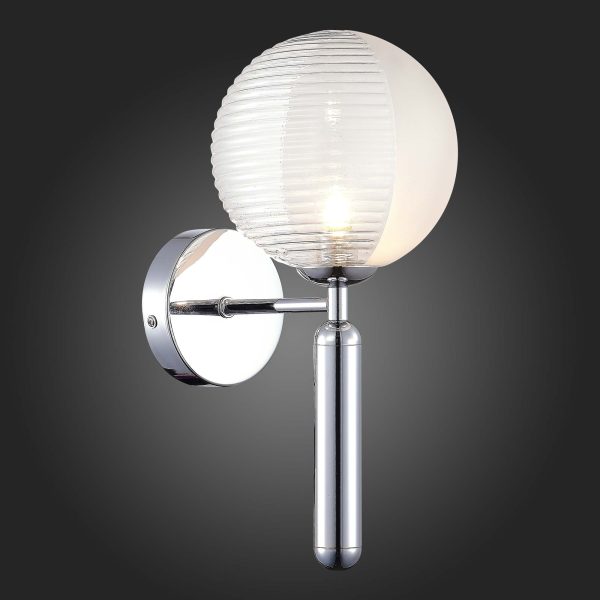 SLE1096-101-01 Светильник настенный Хром/Прозрачный G9 1*5W AVEIRO — изображение 2