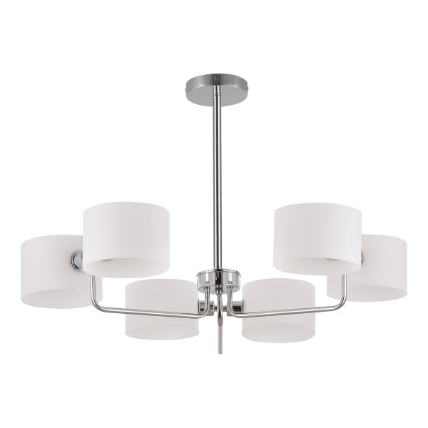 SLE1121-102-06 Светильник потолочный Хром/Молочно-Белый E14 6*40W AERIN — изображение 2
