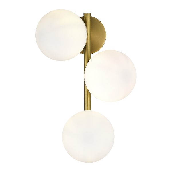 sle1191-201-03-svetilnik-nastennyj-zolotistyjbelyj-e27-360w-fratta-3 SLE1191-201-03 Светильник настенный Золотистый/Белый E27 3*60W FRATTA — изображение 4