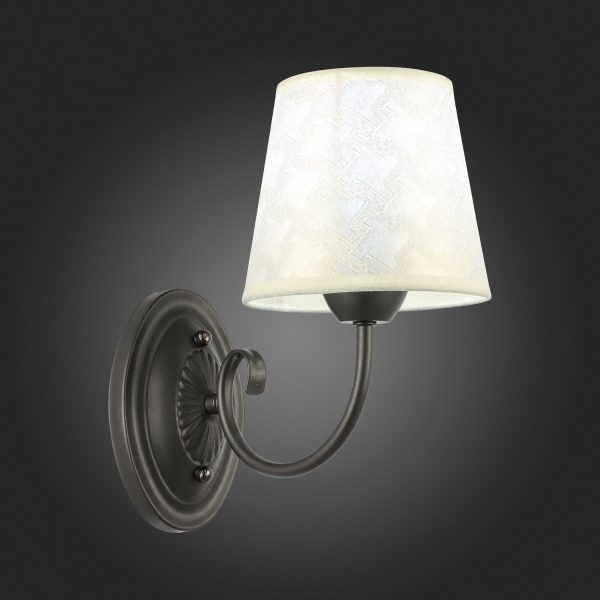 SLE120301-01 Светильник настенный Темно-серый/Бежевый E14 1*40W RIMENTO — изображение 2