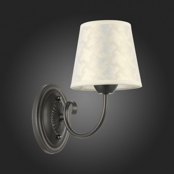 SLE120301-01 Светильник настенный Темно-серый/Бежевый E14 1*40W RIMENTO — изображение 5