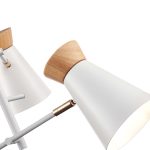 SLE1252-502-03 Светильник потолочный Белый, Золотистый/Белый, Дерево E27 3*60W ALFEO — изображение 5