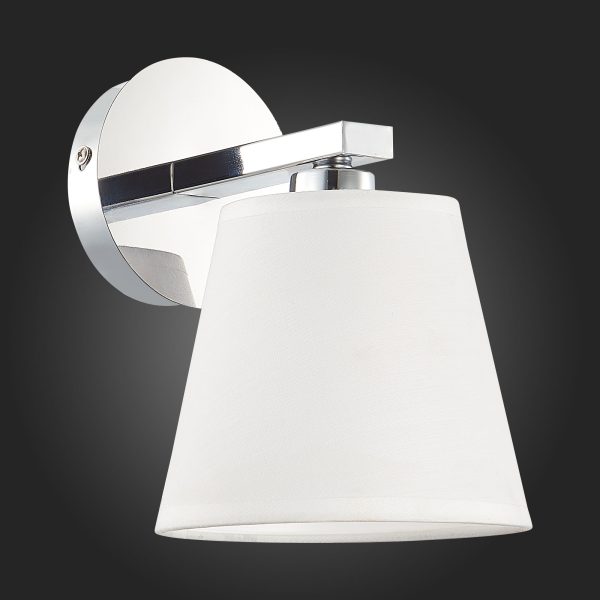 SLE300401-01 Светильник настенный Хром/Белый E14 1*40W PRATO — изображение 5