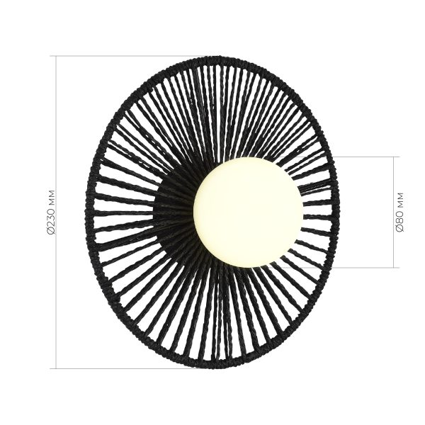 SLE6022-401-01 Светильник настенный черный/черный, белый G9 LED 1*5W LOOM — изображение 5