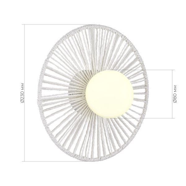 SLE6022-501-01 Светильник настенный белый/белый G9 LED 1*5W LOOM — изображение 5