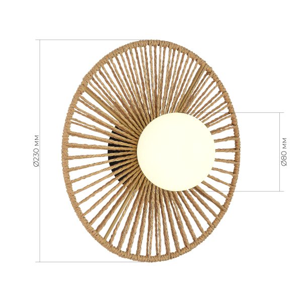 SLE6022-601-01 Светильник настенный бежевый/бежевый, белый G9 LED 1*5W LOOM — изображение 5