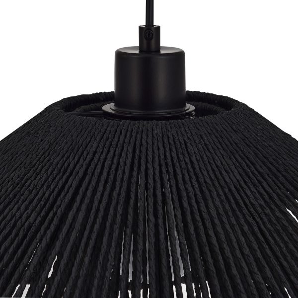 SLE6023-403-01 Светильник подвесной черный/черный E27 1*40W VERVE — изображение 4