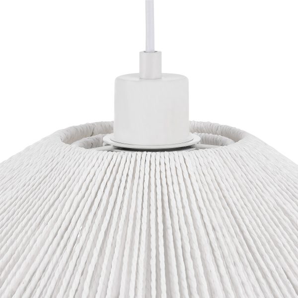 SLE6023-503-01 Светильник подвесной белый/белый E27 1*40W VERVE — изображение 4