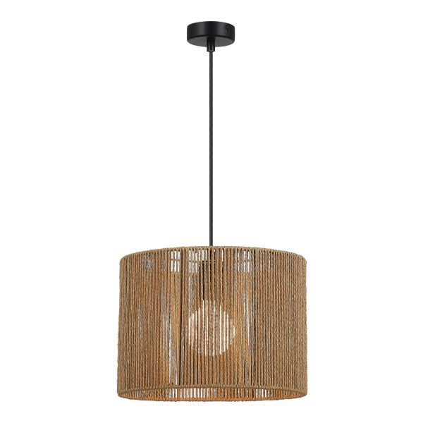 SLE6024-603-01 Светильник подвесной бежевый/черный E27 1*40W ETTAN — изображение 2