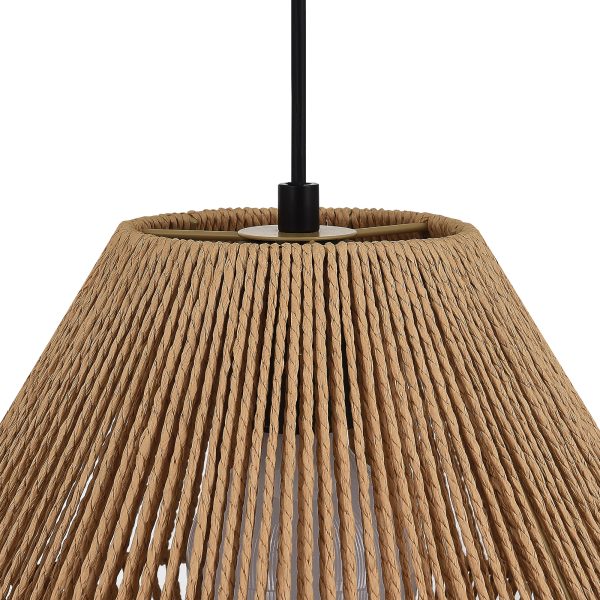 SLE6025-603-01 Светильник подвесной бежевый/черный E27 1*40W ETTAN — изображение 4