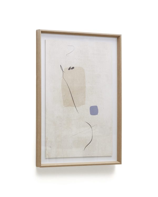 Sormi Картина абстрактная бежевая 50 х 70 см — изображение 3