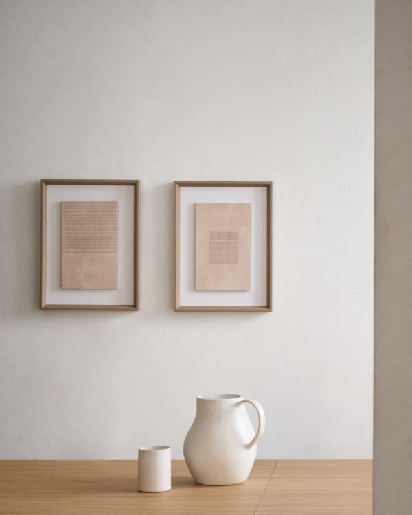 Sormina Картина с коричневыми полосками вверху 30 х 40 см — изображение 2