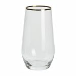 SR3000130 Стакан для воды 390мл прозрачный с золотым кантом (6)