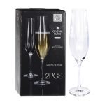 SR4000100 Бокал д/шампанского 260мл с полосками набор 2 шт