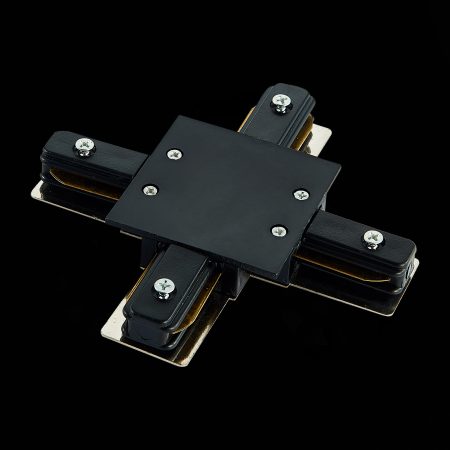 ST013.449.00 Коннектор X-образный для однофазного встраиваемого шинопровода ST-Luce Черный BASE