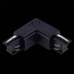 ST030.409.15L Угловой токоподвод левый для трехфазного шинопровода ST-Luce Черный TRACE