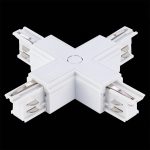 ST030.509.17 Х-образный токоподвод для трехфазного шинопровода ST-Luce Белый TRACE