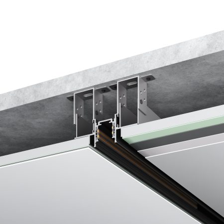 ST1004.429.12 Шинопровод магнитный встраиваемый под ГКЛ 12мм ST-Luce Черный L2000мм(заглушки в комп) SKYLINE 48