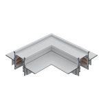 ST1007.529.12 Угол-соединитель для встраиваемого магнитного шинопровода под ГКЛ 12мм ST-Luce Белый SKYLINE 48