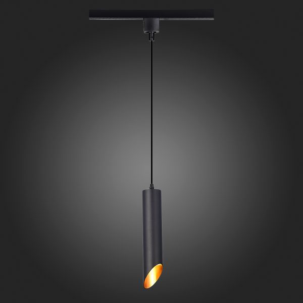 ST152.406.01 Светильник трековый Черный GU10 1*50W IP20 D60xH300 220V Без ламп BASE — изображение 2