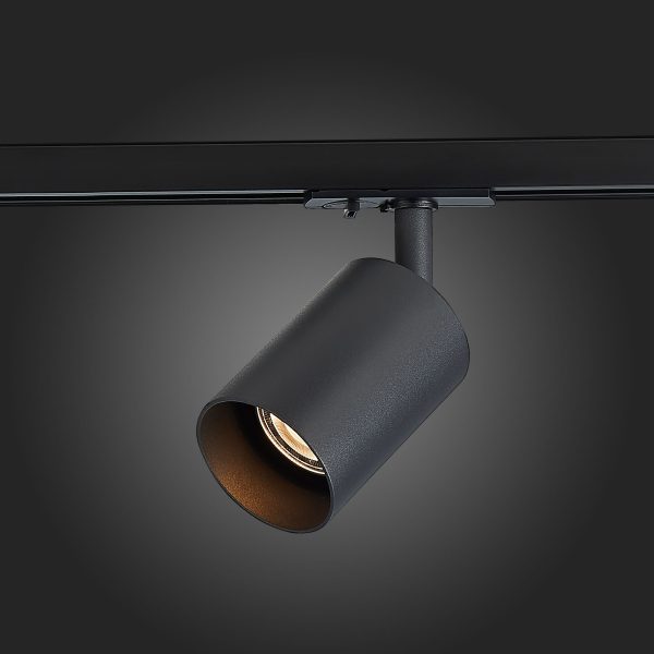 ST302.406.01 Св-к трек. Черный GU10 1*50W  IP20 L100xW70xH172 220V Без ламп BASE — изображение 2