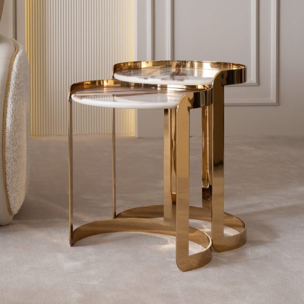 Стол кофейный Хилтон в комплекте 3 стола — изображение 2