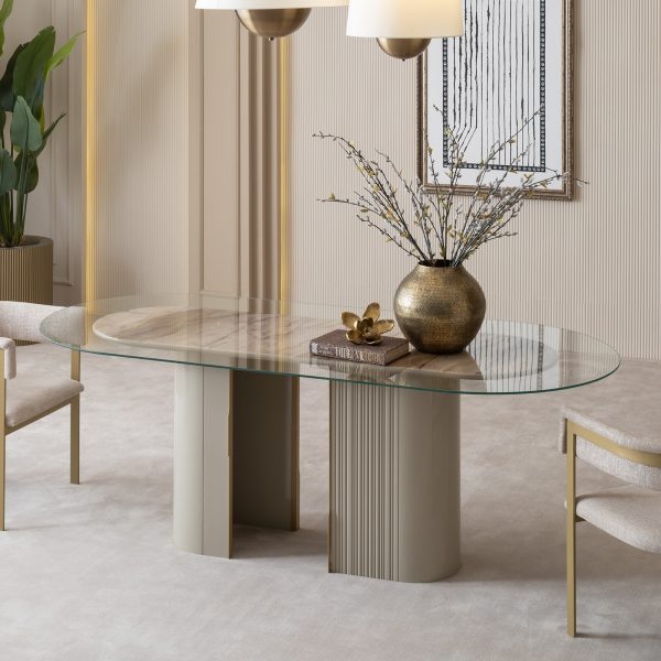 Стол обеденный Массимо 180 см стекло — изображение 2