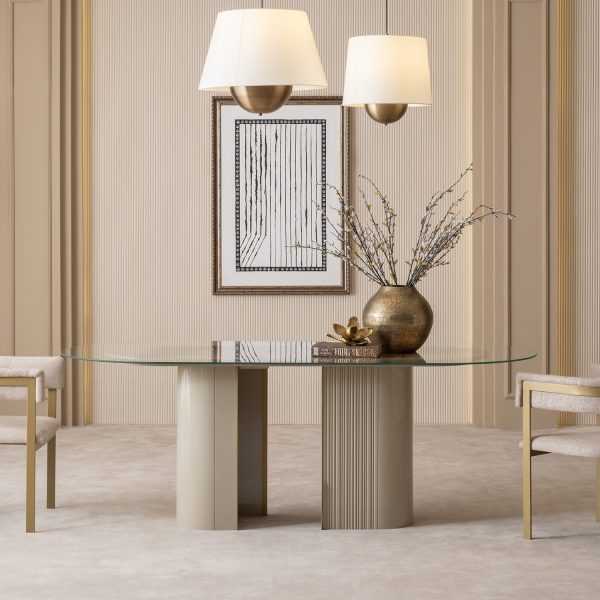 Стол обеденный Массимо 220 см стекло — изображение 2