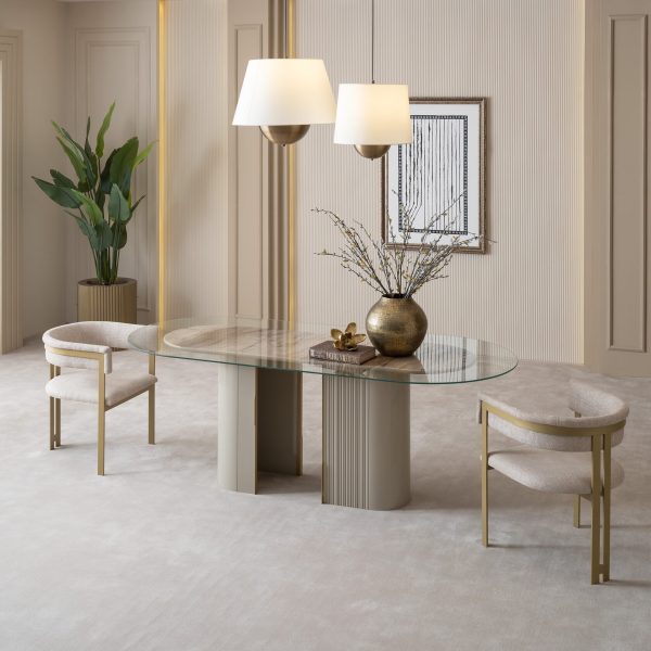 Стол обеденный Массимо 220 см стекло — изображение 3