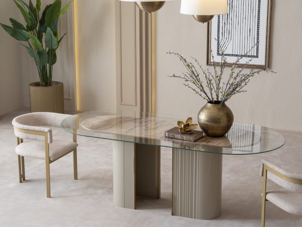 Стол обеденный Массимо 220 см стекло — изображение 4