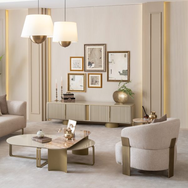 Стол журнальный Массимо овальный в комплекте 2 шт. — изображение 3