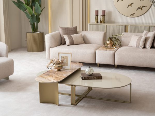 Стол журнальный Массимо овальный в комплекте 2 шт. — изображение 4