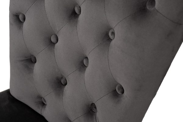 Стул 597 велюр серый Riv96 98*101*88см — изображение 4