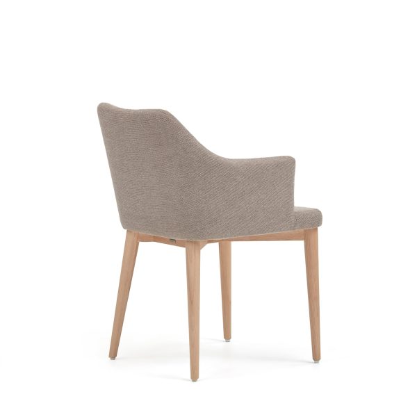 Стул Croft из коричневой синели с ножками из массива ясеня — изображение 4