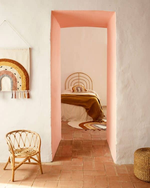 Tadea Настенный гобелен 100 % хлопок с многоцветным радужным рисунком 60 x 52 см — изображение 2