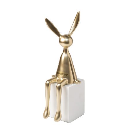 TB1129 Статуэтка "Кролик " цвет золото 11*11*29см