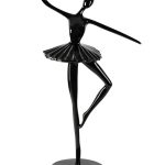 TB1923BL Статуэтка "Балерина" черная 12*10*37см