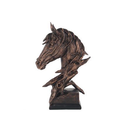 TB4227 Статуэтка "Голова лошади" цвет бронза 27*27*42см