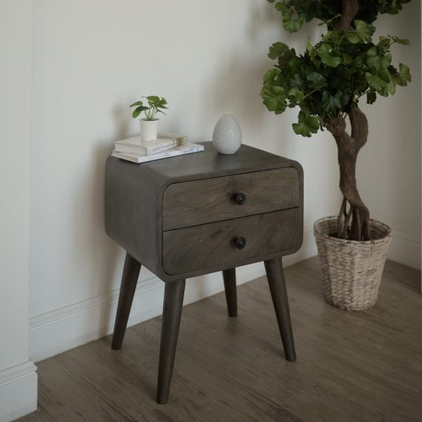 Тумбочка прикроватная из массива, АЛЬРИК ГРЕЙ — изображение 3